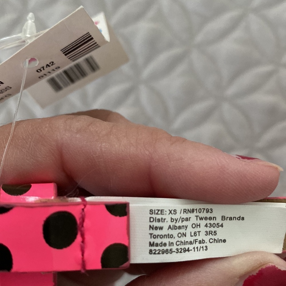 Justice pink kids belt size x-small NWT - Picture 6 of 9